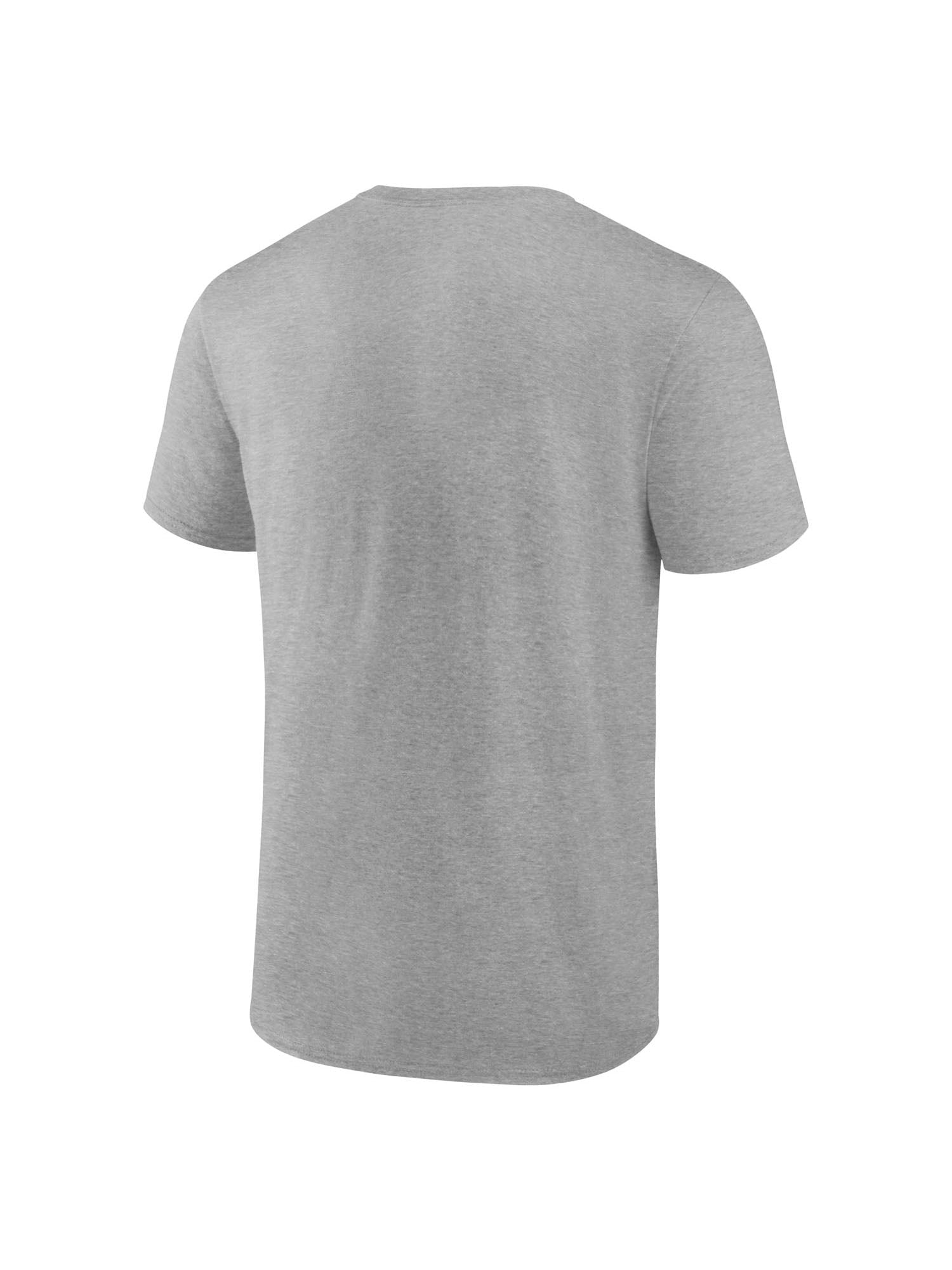 NCAA Miami Hurricanes Men's Heather Gray Cotton Boxed Mascot Short Sleeve T Shirt