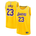 Men's Fanatics LeBron James Gold Los Angeles Lakers Fast Break Replica Jersey - Icon Edition