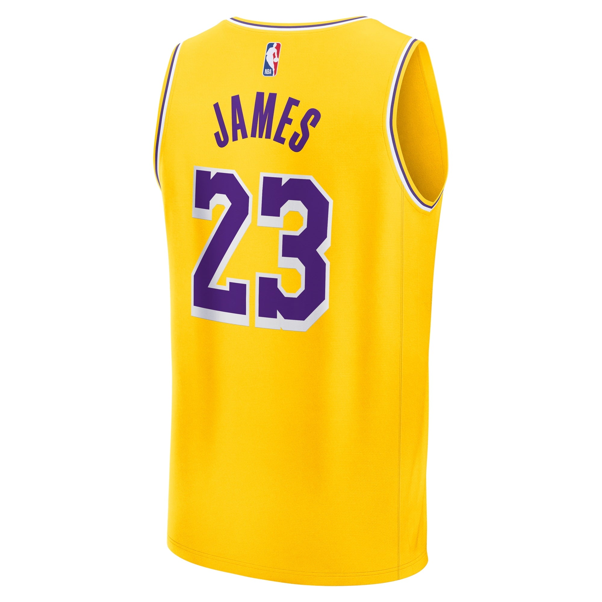 Men's Fanatics LeBron James Gold Los Angeles Lakers Fast Break Replica Jersey - Icon Edition